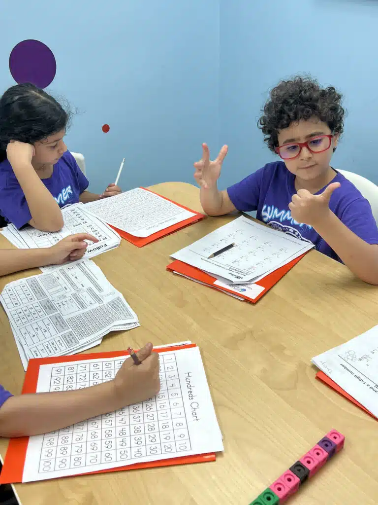 k-2 summer steam camp students learning