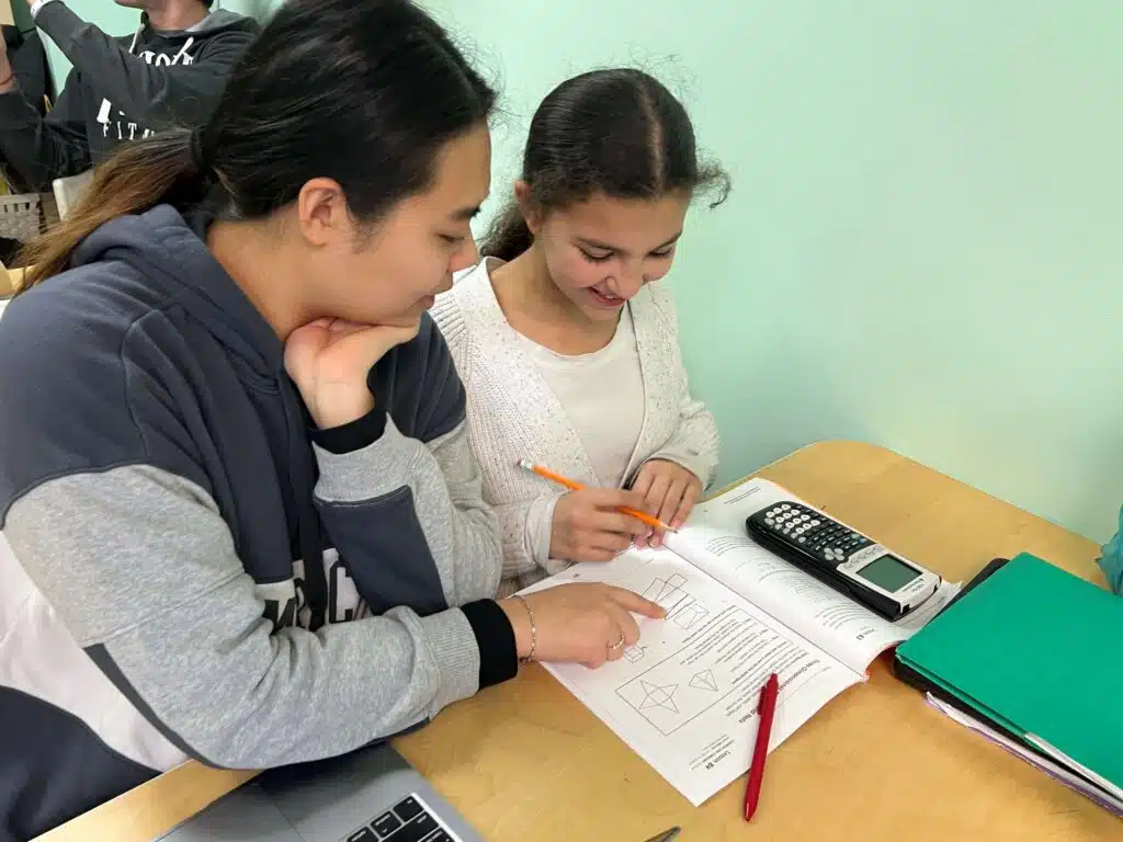 One-on-one math tutoring session to avoid stopping tutoring too soon and losing foundational skills.